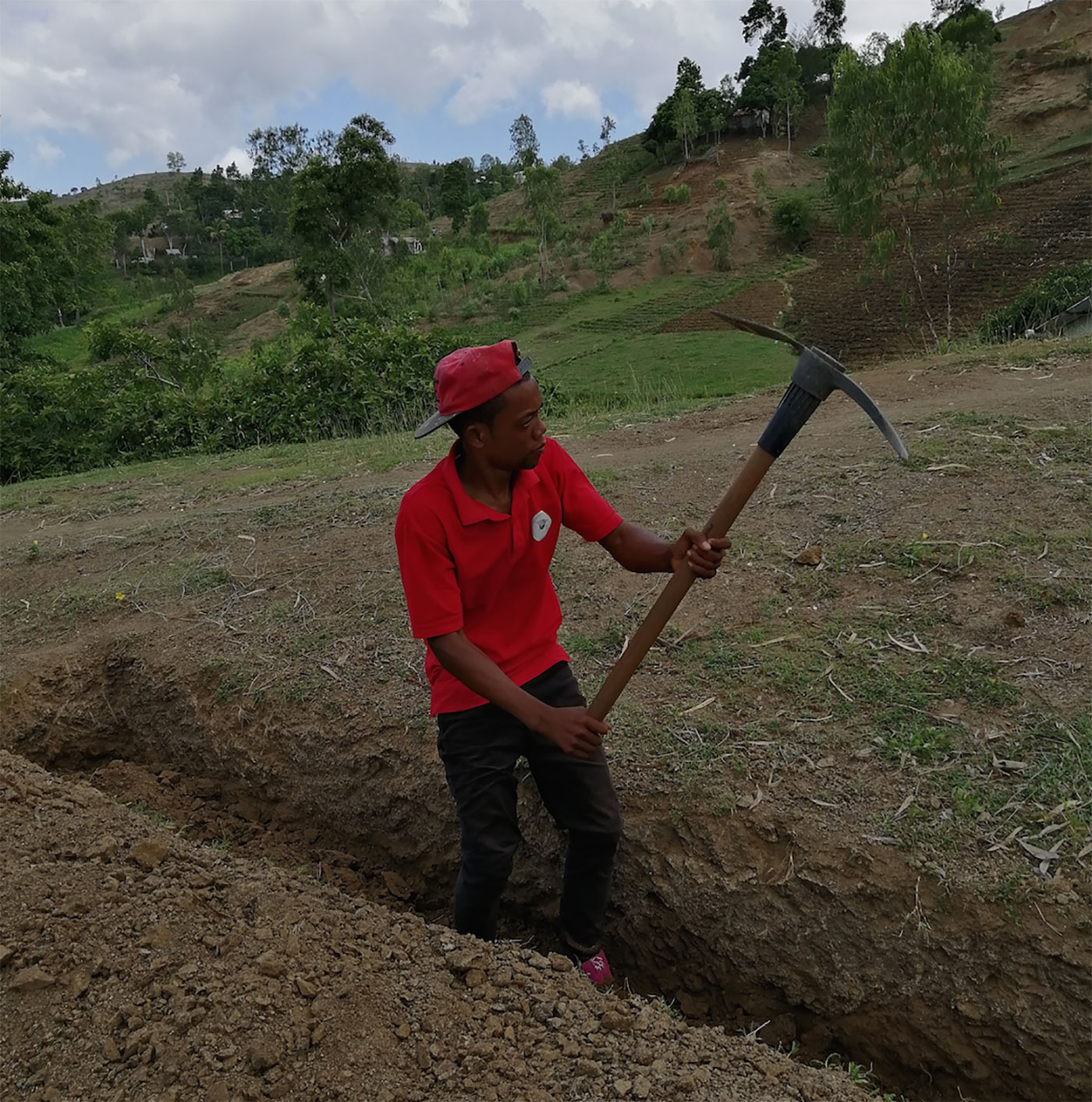 It takes a pick axe to chip at the dirt. Think of this as surface mining!